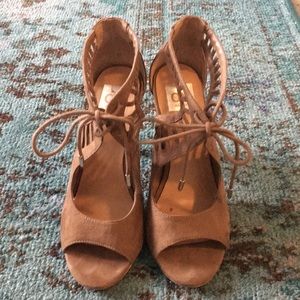 Host pick! Dolce Vita 3” lace up suede heels